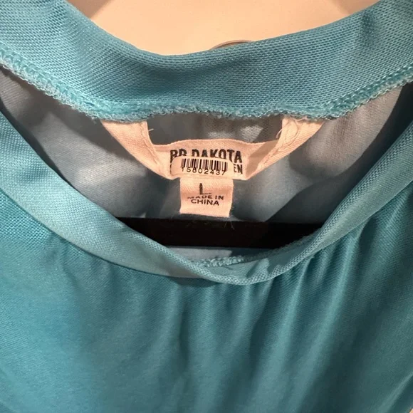 BB Dakota Blue Ombré Ruched Mesh Bodycon Mini Dress - Picture 5 of 7